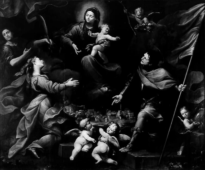 Giovanni Anastasi - Madonna con Bambino e Santi, Pergola